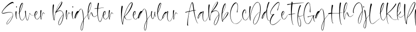Silver Brighter Regular font