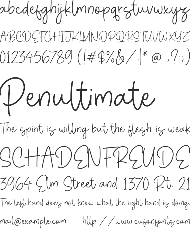 Sweet Candies font preview