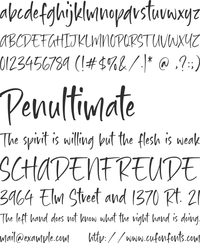 Smiley Hamster font preview