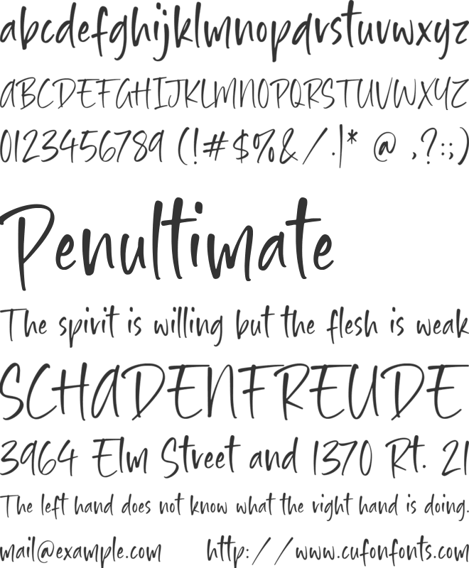 Smiley Hamster font preview