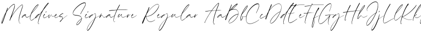 Maldives Signature Regular font
