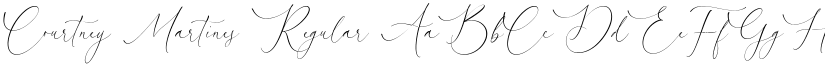 Courtney Martines Regular font
