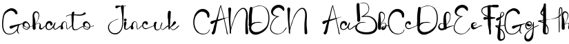 Gohanto Jincuk CANDEN font