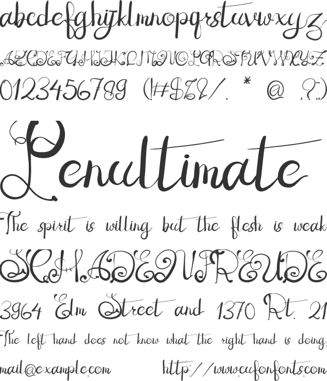 Hongkong font preview