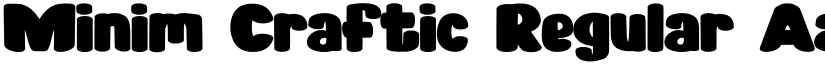 Minim Craftic Regular font