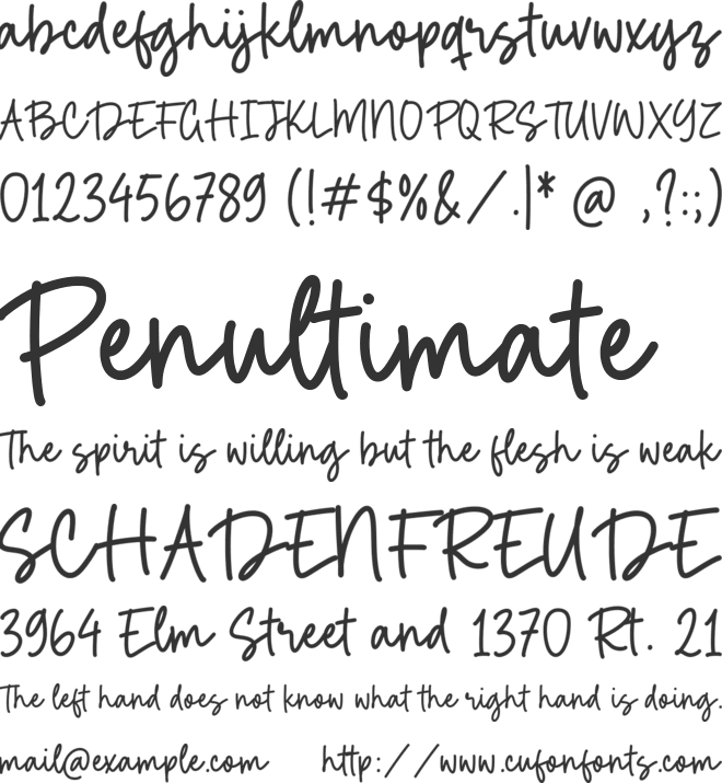 Diamond Smith font preview