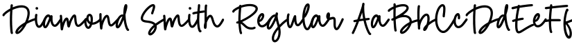 Diamond Smith Regular font