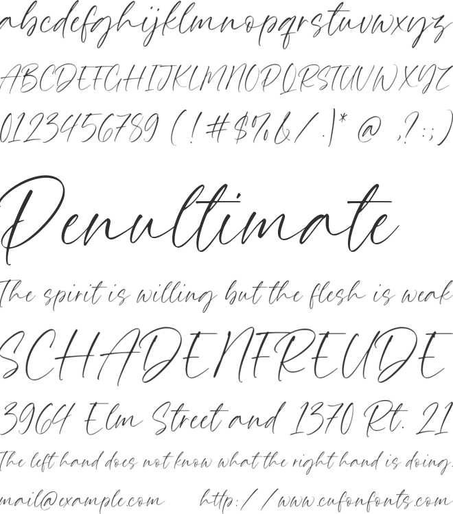 Prince August font preview