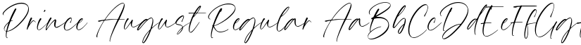 Prince August Regular font