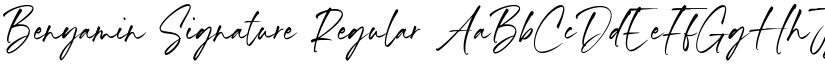Benyamin Signature Regular font