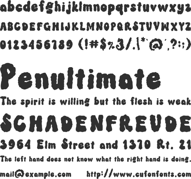 Baby Sheep font preview