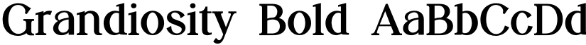 Grandiosity Bold font