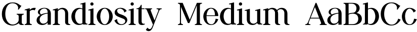 Grandiosity Medium font