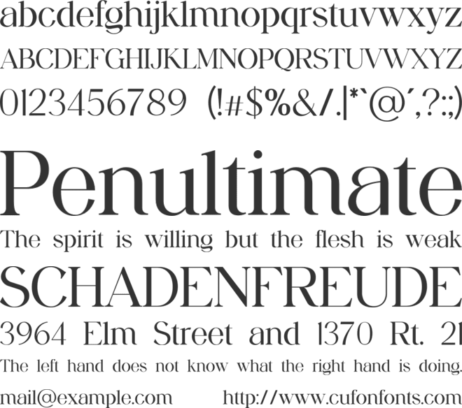 Grandiosity font preview