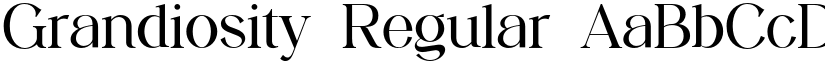 Grandiosity Regular font
