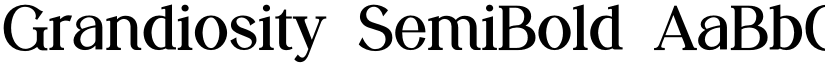 Grandiosity SemiBold font