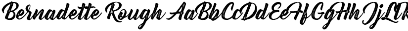 Bernadette Rough font