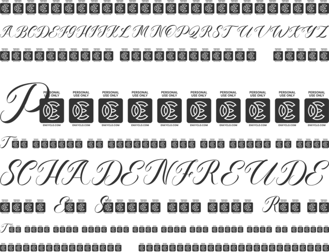 NCL Lets Wendy font preview