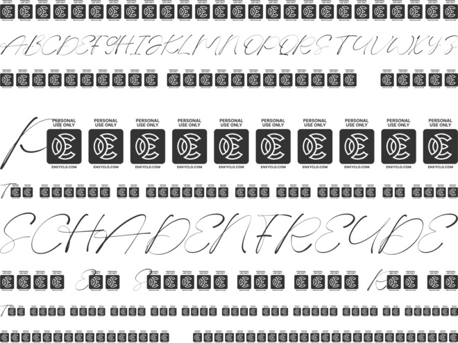 NCL Boquet Guides font preview