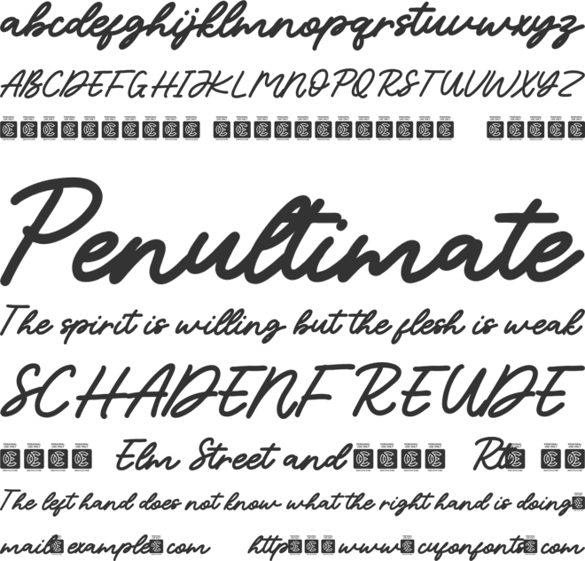 NCL Bestopia font preview