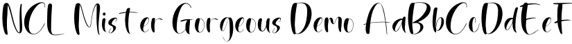 NCL Mister Gorgeous Demo font