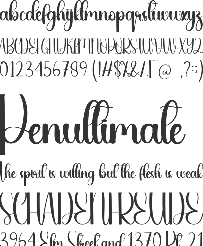 Kleo Blue font preview