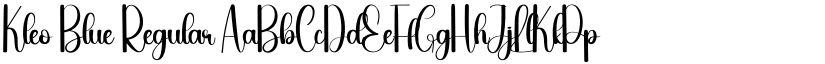 Kleo Blue Regular font