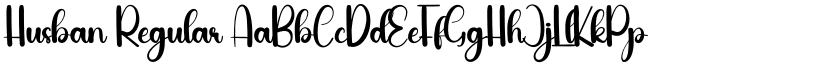 Husban Regular font
