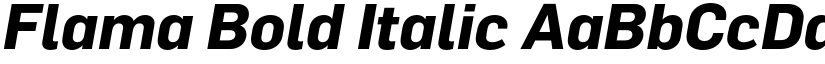 Flama Bold Italic font
