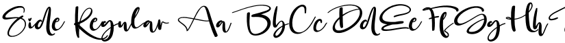 Side Regular font