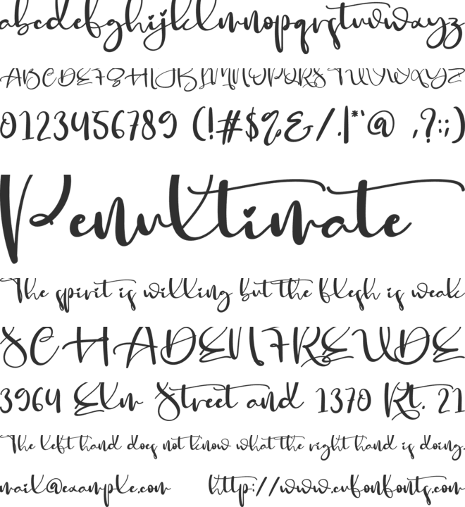 Retroline font preview