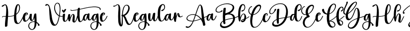 Hey Vintage Regular font