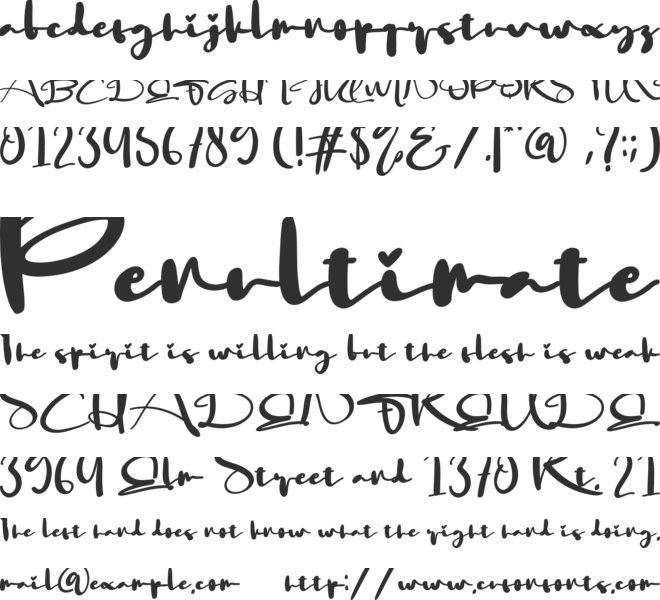 Happy Darling font preview