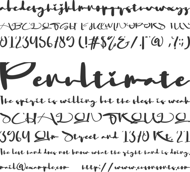 Happy Darling font preview