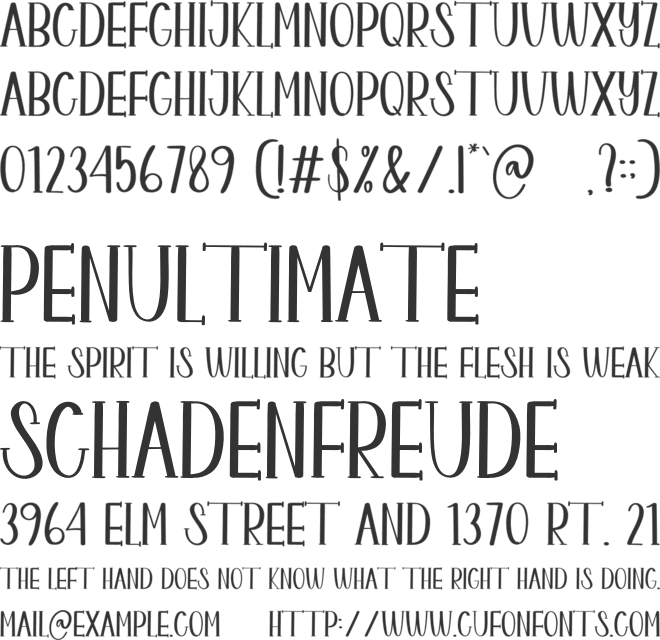 Grilled Fish font preview