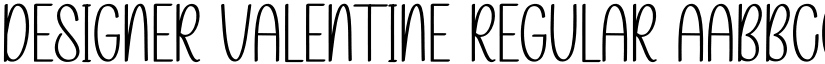 Designer Valentine Regular font