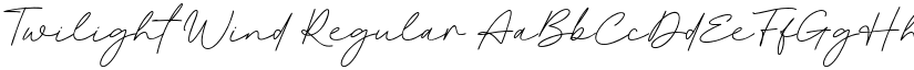 Twilight Wind Regular font