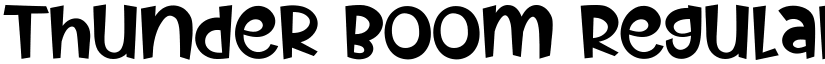 Thunder Boom Regular font