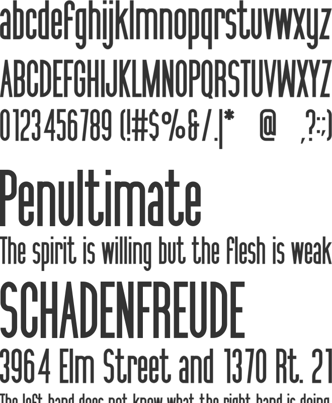 Rosario font preview