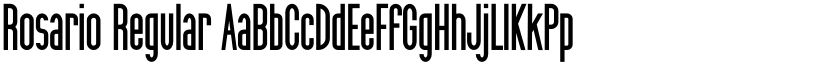 Rosario Regular font