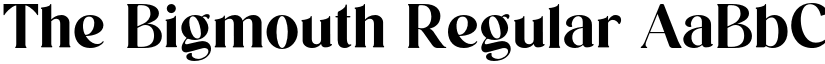 The Bigmouth Regular font