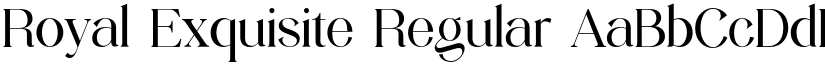 Royal Exquisite Regular font