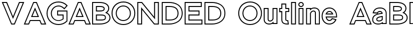 VAGABONDED Outline font