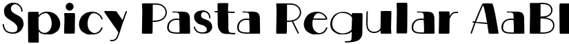 Spicy Pasta Regular font