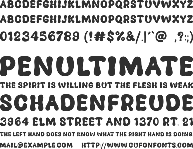 New Pizza font preview