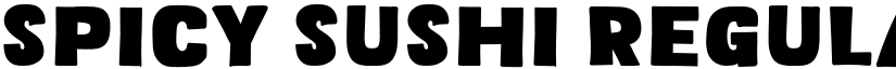 Spicy Sushi Regular font