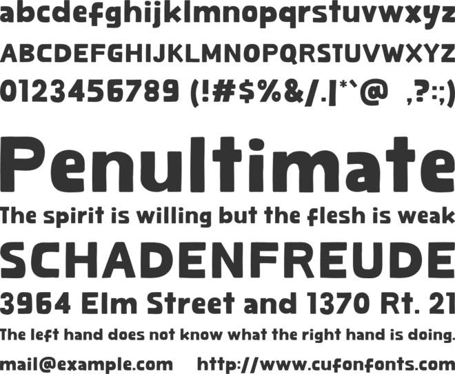 Spicy Shrimp font preview