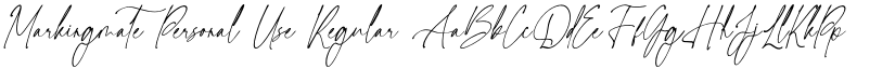 Markingmate Personal Use Regular font