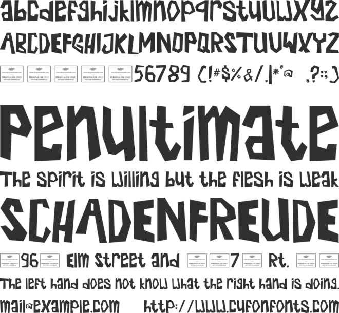 Witchy Whiskers font preview