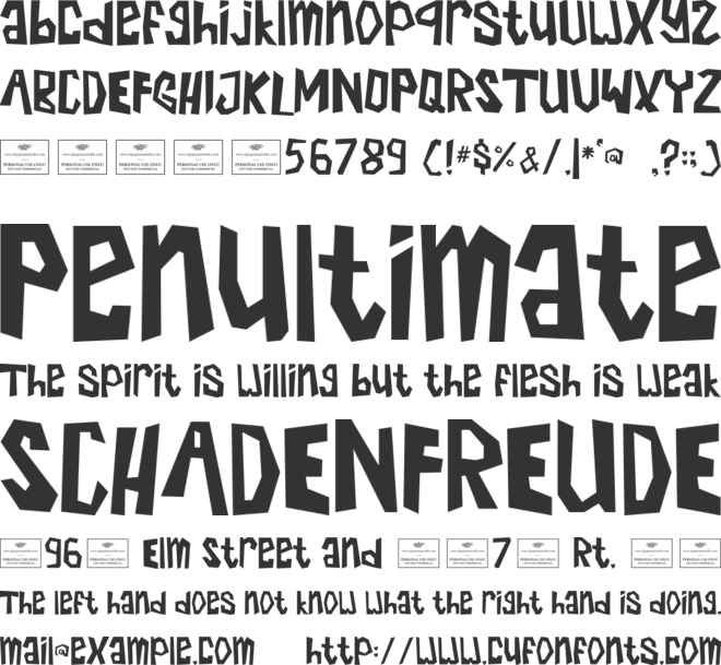 Witchy Whiskers font preview